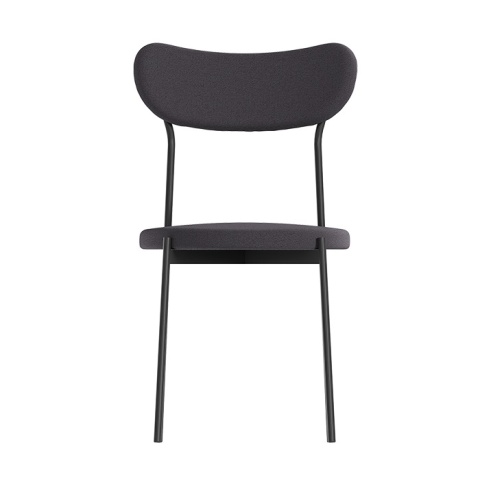 Комплект стульев Стивен (2 шт), черный велюр графитовый