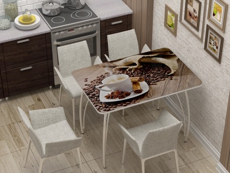 Стол Обеденный Бочонок Фотопечать (Ш-1100 х Г-700 х В-760 мм)/Разные Цвета