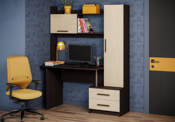 Уголок школьника Паскаль-1 венге / дуб молочный